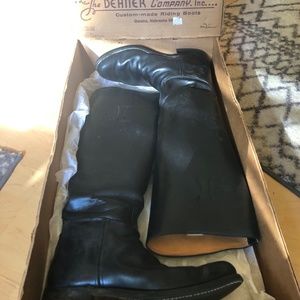 Black Dehner riding boots